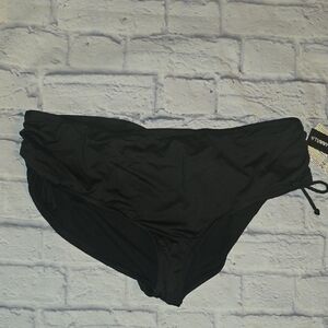 NWT 24th & Ocean Elegant Black Bikini Bottom
